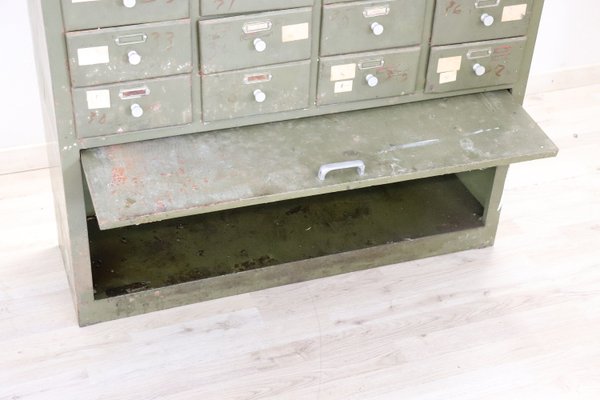 Large Industrial Multi Drawers in Metal, 1940s-DCO-1111955