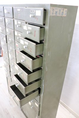 Large Industrial Multi Drawers in Metal, 1940s-DCO-1111955