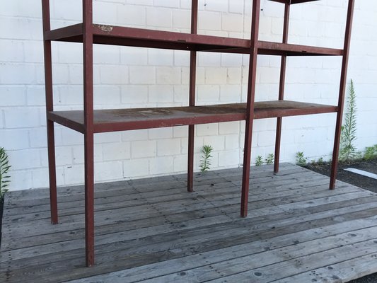 Large Industrial Style Metal Workshop Shelf, 1950s-EXJ-664039