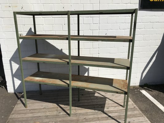 Large Industrial Style Metal Workshop Shelf, 1950s-EXJ-664039