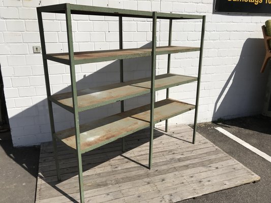 Large Industrial Style Metal Workshop Shelf, 1950s-EXJ-664039