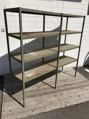 Large Industrial Style Metal Workshop Shelf, 1950s-EXJ-664039