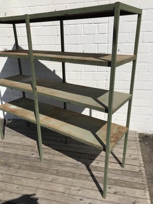 Large Industrial Style Metal Workshop Shelf, 1950s-EXJ-664039