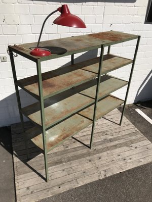 Large Industrial Style Metal Workshop Shelf, 1950s-EXJ-664039