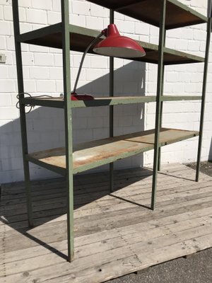 Large Industrial Style Metal Workshop Shelf, 1950s-EXJ-664039