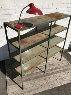 Large Industrial Style Metal Workshop Shelf, 1950s-EXJ-664039