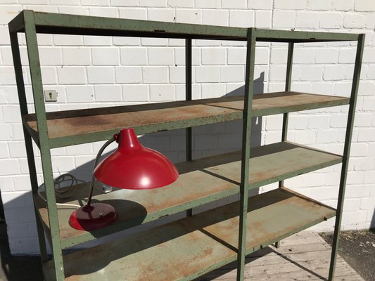 Large Industrial Style Metal Workshop Shelf, 1950s-EXJ-664039