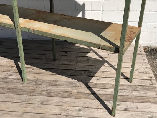 Large Industrial Style Metal Workshop Shelf, 1950s-EXJ-664039