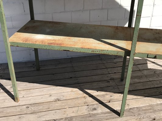 Large Industrial Style Metal Workshop Shelf, 1950s-EXJ-664039