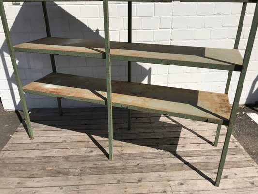 Large Industrial Style Metal Workshop Shelf, 1950s-EXJ-664039