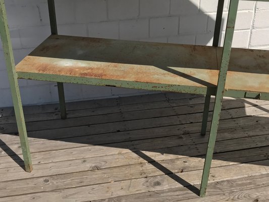 Large Industrial Style Metal Workshop Shelf, 1950s-EXJ-664039