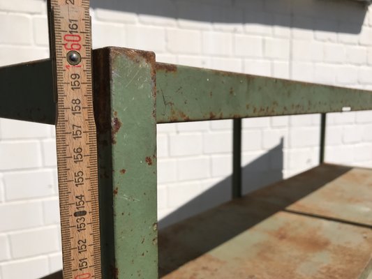 Large Industrial Style Metal Workshop Shelf, 1950s-EXJ-664039