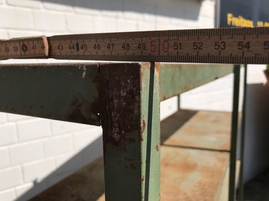 Large Industrial Style Metal Workshop Shelf, 1950s-EXJ-664039