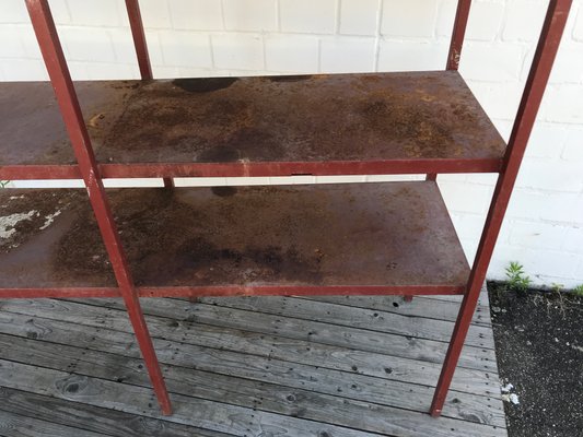 Large Industrial Style Metal Workshop Shelf, 1950s-EXJ-664039