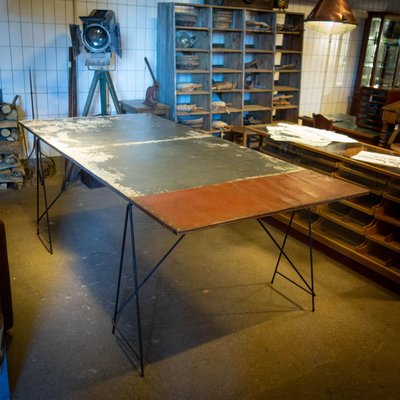 Large Industrial Table by Frits Jeuris-IA-723492