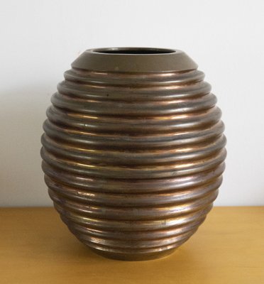 Large Italian Art Deco Copper Vase, 1930s-BUB-1787665