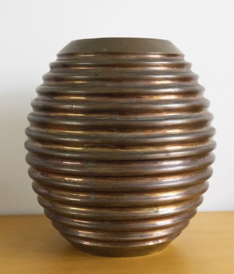 Large Italian Art Deco Copper Vase, 1930s-BUB-1787665