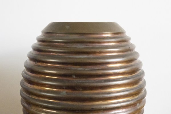 Large Italian Art Deco Copper Vase, 1930s-BUB-1787665