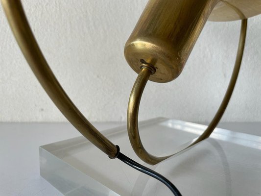 Large Italian Brass Trumpet Pendant Lamp, Italy, 1960s-RDS-1239922