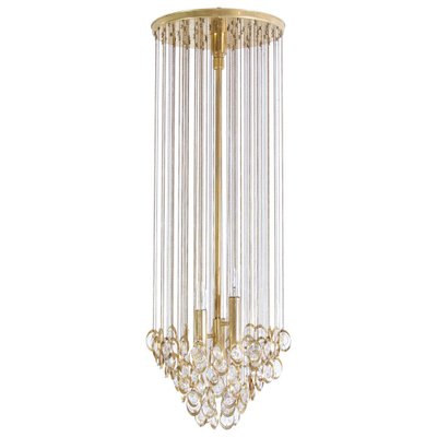 Large Italian Cascading Glass Chandelier, 1960s-FO-980704