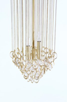 Large Italian Cascading Glass Chandelier, 1960s-FO-980704