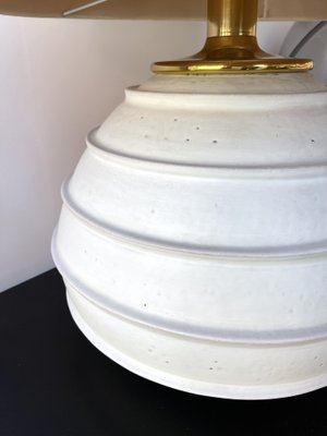 Large Italian Ceramic and Brass Lamp, 1970s-FUE-1406510