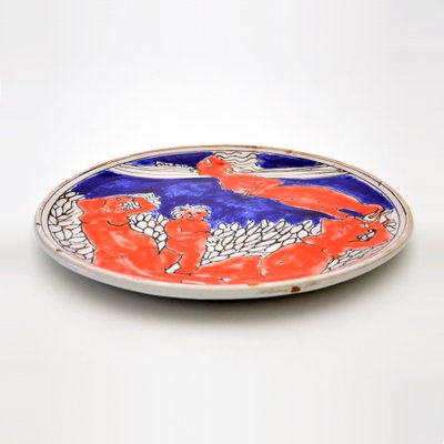 Large Italian Ceramic Dish, 1950s-WG-1431986