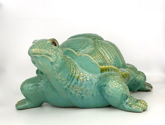 Large Italian Ceramic Turtle, 1960s-ZCY-1736893