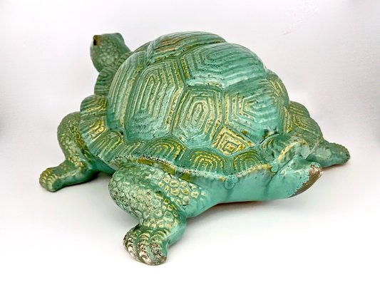 Large Italian Ceramic Turtle, 1960s-ZCY-1736893