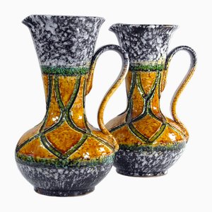 Large Italian Ceramic Vases from Nuovo Rinascimento, 1970s, Set of 2-GIW-1719338