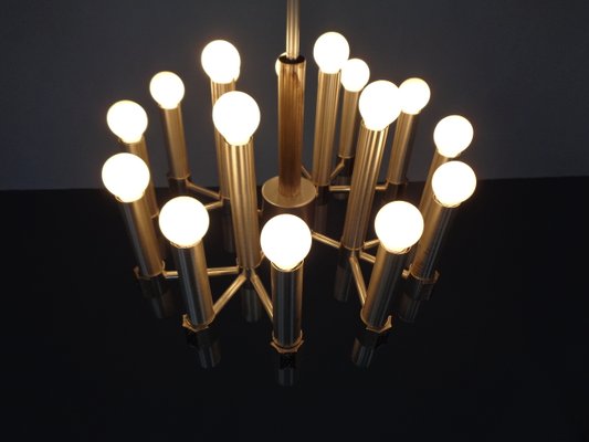 Large Italian Chandelier by Gaetano Sciolari for Sciolari, 1960s-RDW-965095