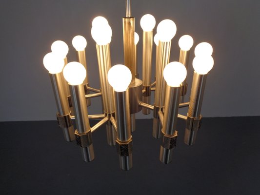 Large Italian Chandelier by Gaetano Sciolari for Sciolari, 1960s-RDW-965095