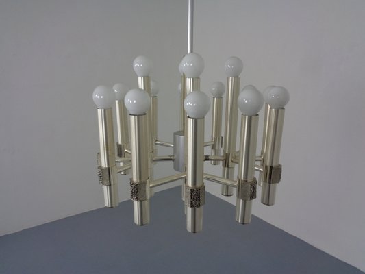 Large Italian Chandelier by Gaetano Sciolari for Sciolari, 1960s-RDW-965095