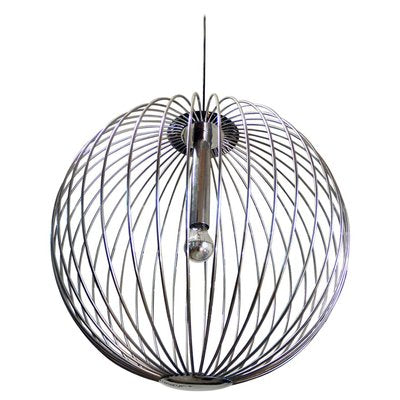 Large Italian Chrome String Chandelier in the Style of Gaetano Sciolari, 1960s-DEK-1109120