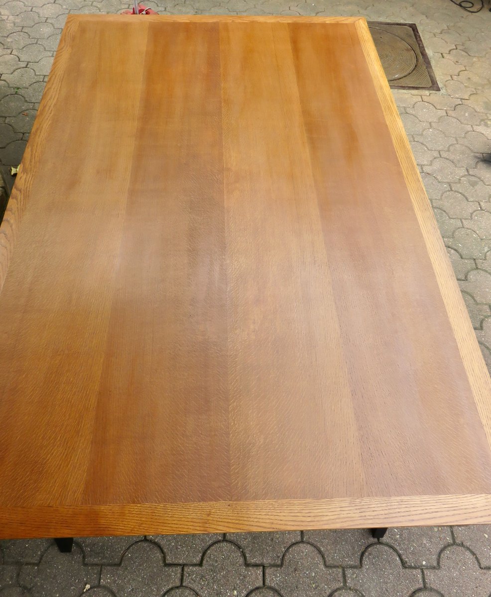 Large Italian Dining Table with Compass Feet, 1960s