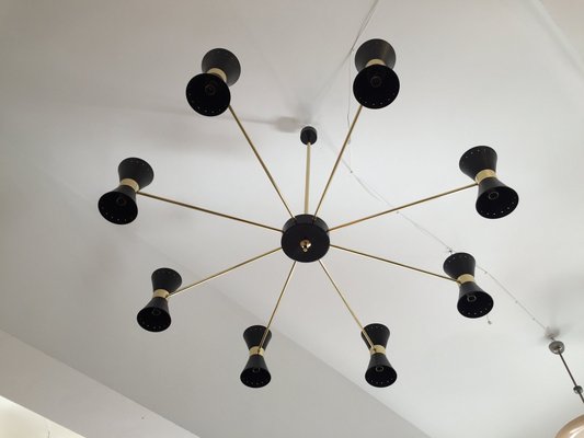 Large Italian Double-Coned Chandelier, 1958-AX-847654