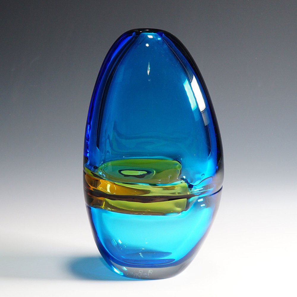 Large Italian Double Incalmo Vase by Alfredo Barbini, 1965