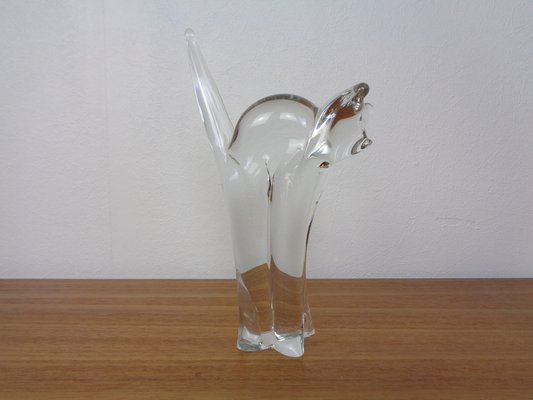 Large Italian Glass Cat, 1960s-RDW-1445043