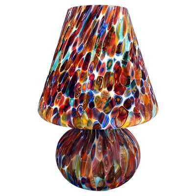 Large Italian Handcrafted Murano Table Lamps with Murrine Millefiori Decor, 2000s, Set of 2-HWV-1123126