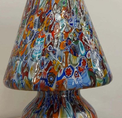 Large Italian Handcrafted Murano Table Lamps with Murrine Millefiori Decor, 2000s, Set of 2-HWV-1123126