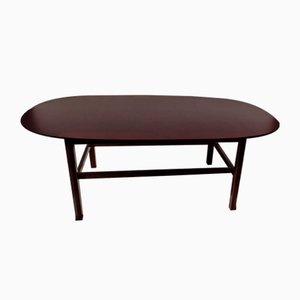 Large Italian Mahogany Low Coffee Table by Ico Luisa Parisi, 1950s-EI-741961