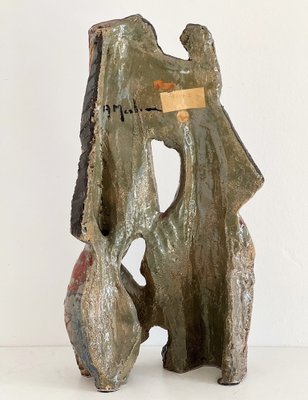 Large Italian Majolica Terracotta Sculpture by Adolfo Merlone, 1950s-VNE-1264672