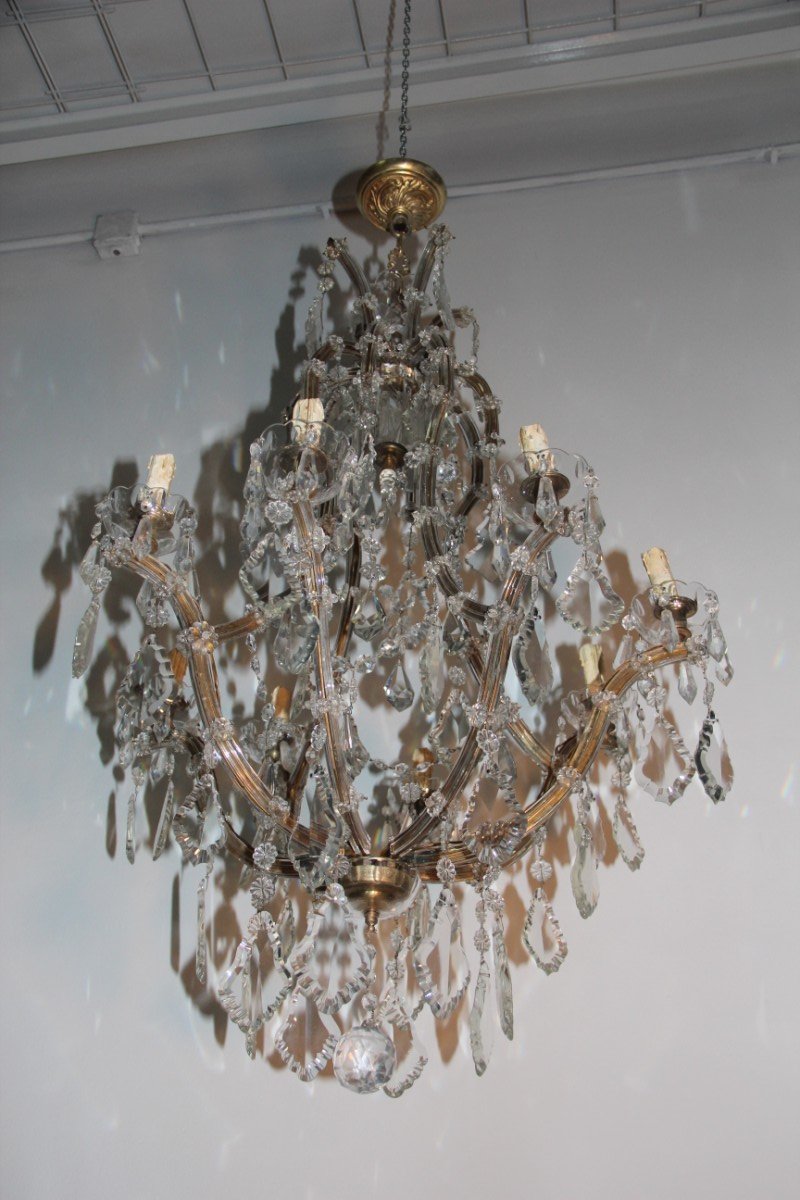 Large Italian Maria Theresa Chandelier, 1920s