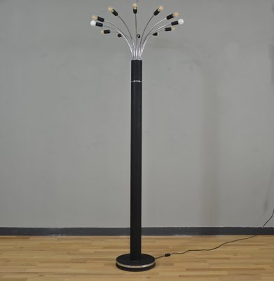 Large Italian Metal Floor Lamp, 1970s-QZZ-904660