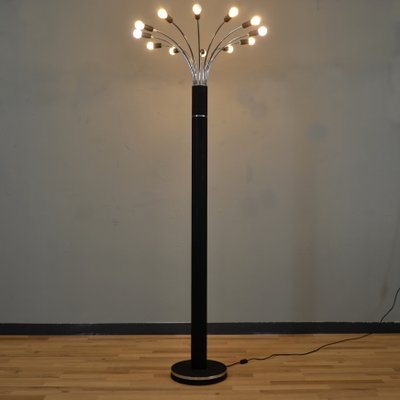 Large Italian Metal Floor Lamp, 1970s-QZZ-904660