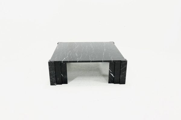 Large Italian Modern Black Marble Coffee Table, 1970s-VV-1162495