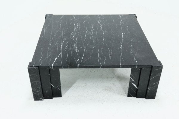 Large Italian Modern Black Marble Coffee Table, 1970s-VV-1162495