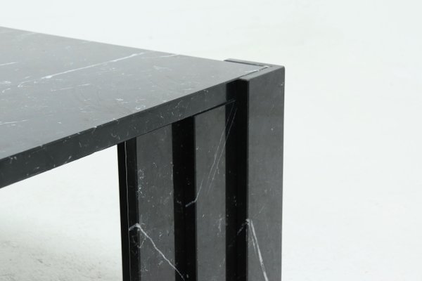 Large Italian Modern Black Marble Coffee Table, 1970s-VV-1162495