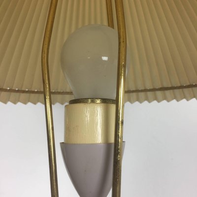 Large Italian Modernist Table Light with Metal Base, 1960s-QZ-1143241