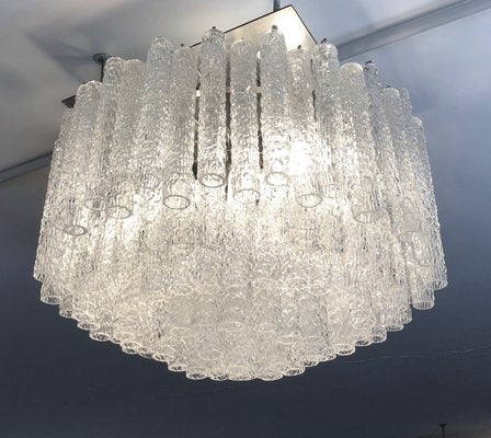 Large Italian Murano Glass Cortaccia Chandelier by Toni Sugar for Venini, 1960s-OT-1088115